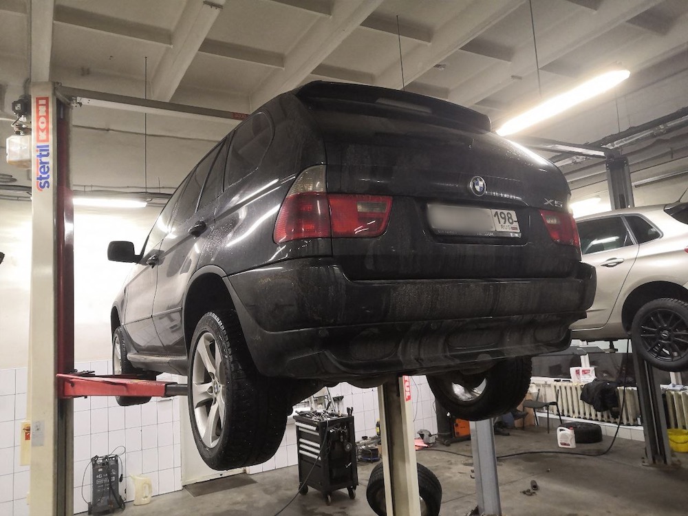 Замена провернутого сайлентблока переднего рычага на BMW x5